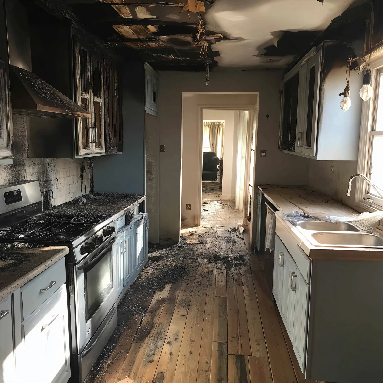 Atelya — noodrenovatie na brand, rookschade keuken woning
